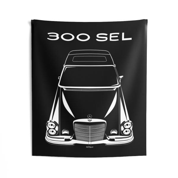 Mercedes 300 SEL 1968-1972 Tapestry 50 x 60 inch by Auto Art Apparel