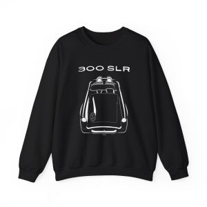 Mercedes 300 SLR Crewneck Sweatshirt Black by Auto Art Apparel