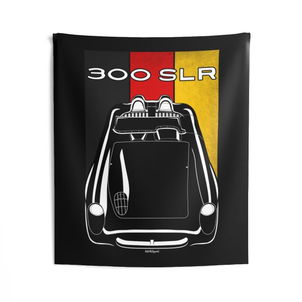 Mercedes 300 SLR Tapestry - Germany Flag Wall Art 50 x 60 inch by Auto Art Apparel