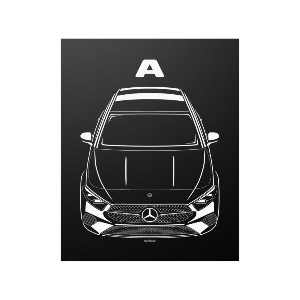 Mercedes A Class 2023-2024 Poster 16 x 20 inch by Auto Art Apparel