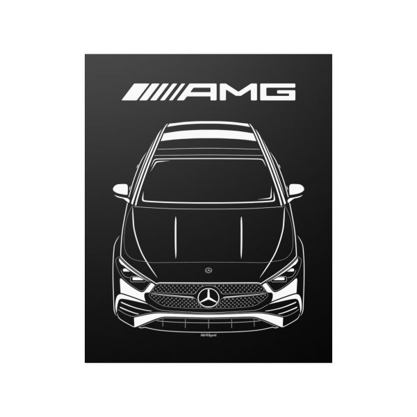 Mercedes A Class AMG 2023-2024 Poster 16 x 20 inch by Auto Art Apparel