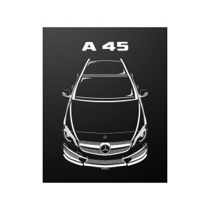 Mercedes A45 AMG 2013-2015 Poster 16 x 20 inch by Auto Art Apparel