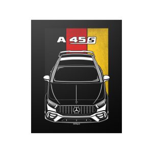 Mercedes A45 S AMG 2020-2022 Poster - Germany Flag Print 16 x 20 inch by Auto Art Apparel