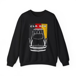 Mercedes AMG CLK GTR Sweatshirt - Germany Flag Crewneck Black by Auto Art Apparel