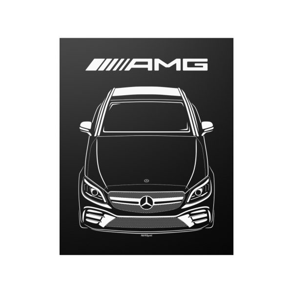 Mercedes C Class AMG 2019-2021 Poster 16 x 20 inch by Auto Art Apparel