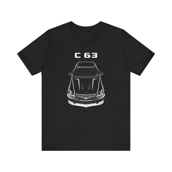 Mercedes C63 AMG Black Series 2012-2015 T-shirt Black by Auto Art Apparel