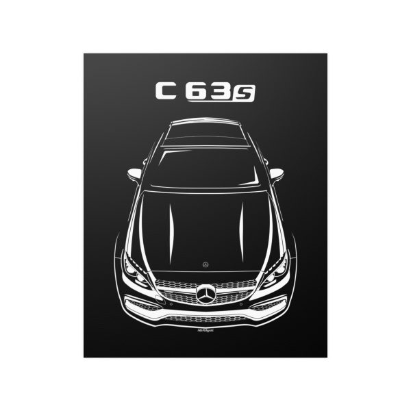 Mercedes C63 S AMG 2016-2018 Poster 16 x 20 inch by Auto Art Apparel