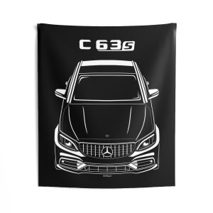 Mercedes C63 S AMG 2019-2021 Tapestry 50 x 60 inch by Auto Art Apparel