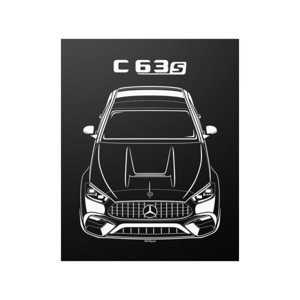 Mercedes C63 S AMG E Performance 2023-2024 Poster 16 x 20 inch by Auto Art Apparel