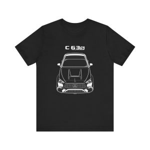 Mercedes C63 S AMG E Performance 2023-2024 T-shirt Black by Auto Art Apparel
