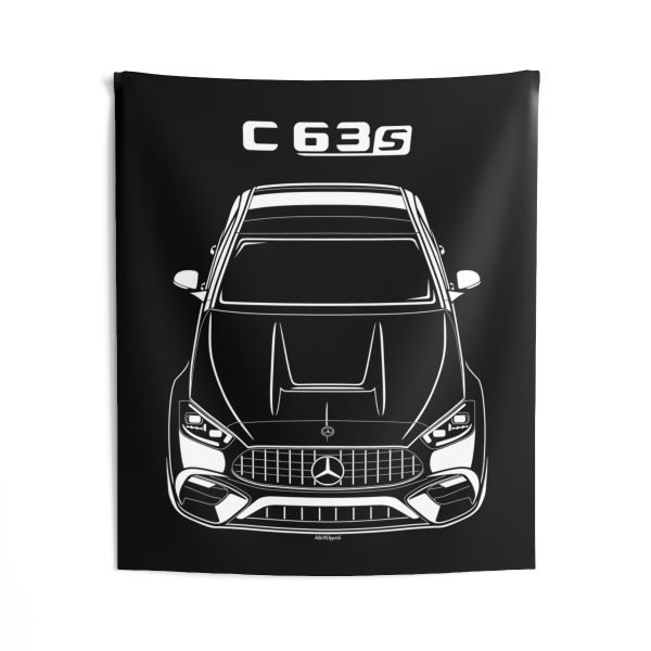 Mercedes C63 S AMG E Performance 2023-2024 Tapestry 50 x 60 inch by Auto Art Apparel