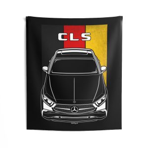 Mercedes CLS 2022-2023 Tapestry - Germany Flag Wall Art 50 x 60 inch by Auto Art Apparel