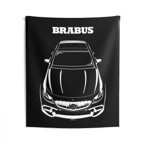 Mercedes E63 S Brabus 2018-2020 Tapestry 50 x 60 inch by Auto Art Apparel