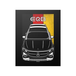 Mercedes EQB Poster - Germany Flag Print 16 x 20 inch by Auto Art Apparel