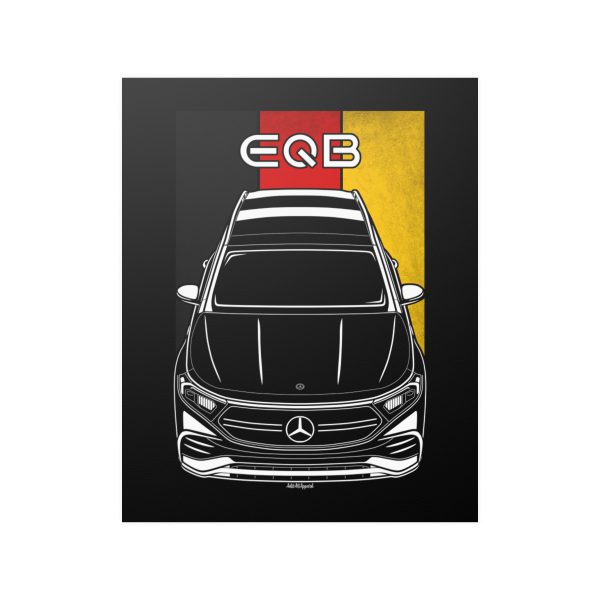 Mercedes EQB Poster - Germany Flag Print 16 x 20 inch by Auto Art Apparel