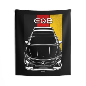 Mercedes EQB Tapestry - Germany Flag Wall Art 50 x 60 inch by Auto Art Apparel