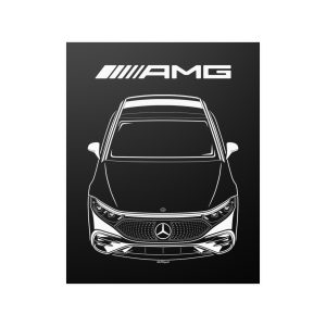 Mercedes EQS AMG Poster 16 x 20 inch by Auto Art Apparel