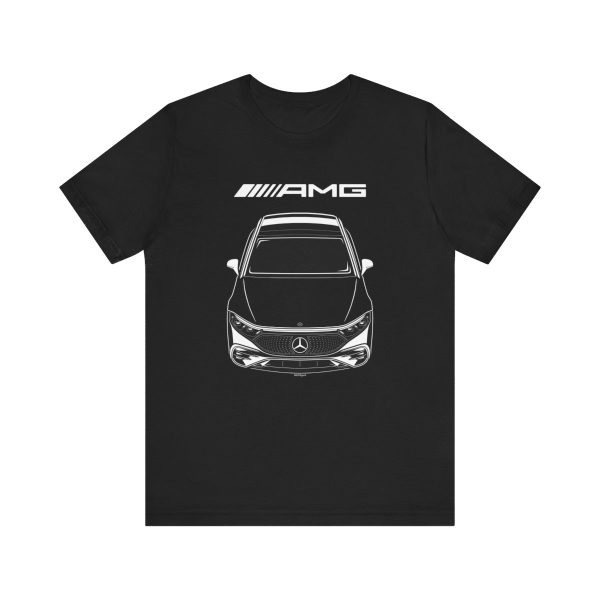 Mercedes EQS AMG T-shirt Black by Auto Art Apparel