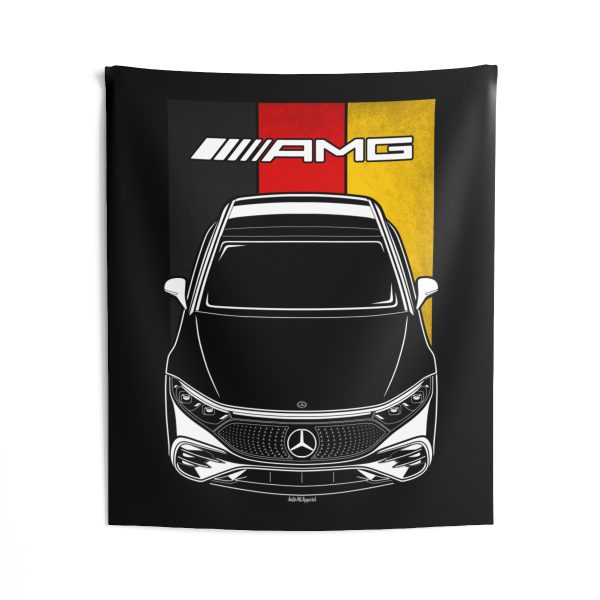 Mercedes EQS AMG Tapestry - Germany Flag Wall Art 50 x 60 inch by Auto Art Apparel