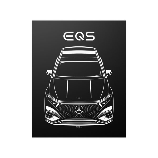 Mercedes EQS SUV Poster 16 x 20 inch by Auto Art Apparel