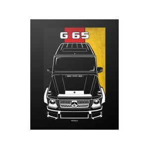 Mercedes G65 AMG Poster - Germany Flag Print 16 x 20 inch by Auto Art Apparel