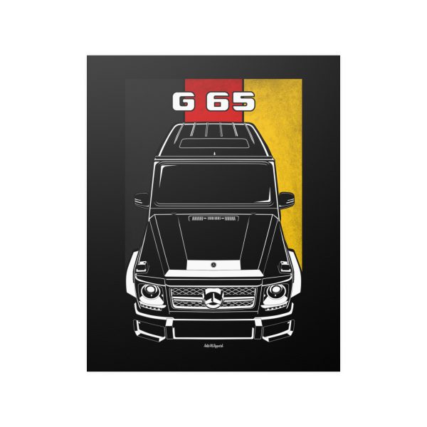 Mercedes G65 AMG Poster - Germany Flag Print 16 x 20 inch by Auto Art Apparel