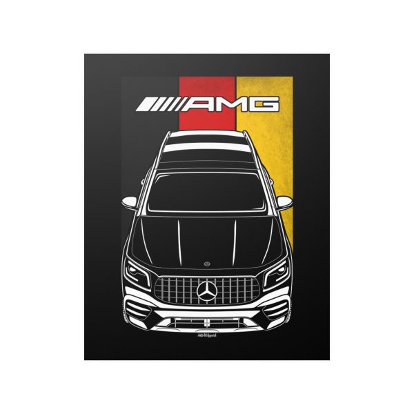 Mercedes GLB AMG 2020-2022 Poster - Germany Flag Print 16 x 20 inch by Auto Art Apparel