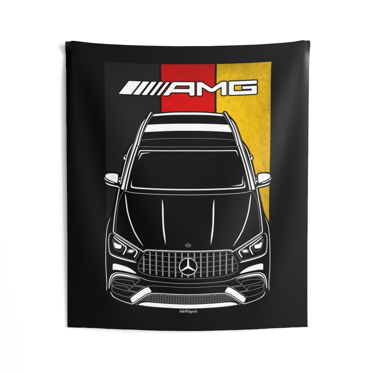 Mercedes GLE AMG 2020-2023 Tapestry - Germany Flag Wall Art 50 x 60 inch by Auto Art Apparel