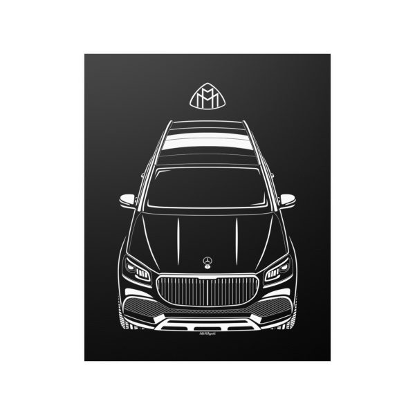 Mercedes GLS 600 Maybach 2020-2023 Poster 16 x 20 inch by Auto Art Apparel