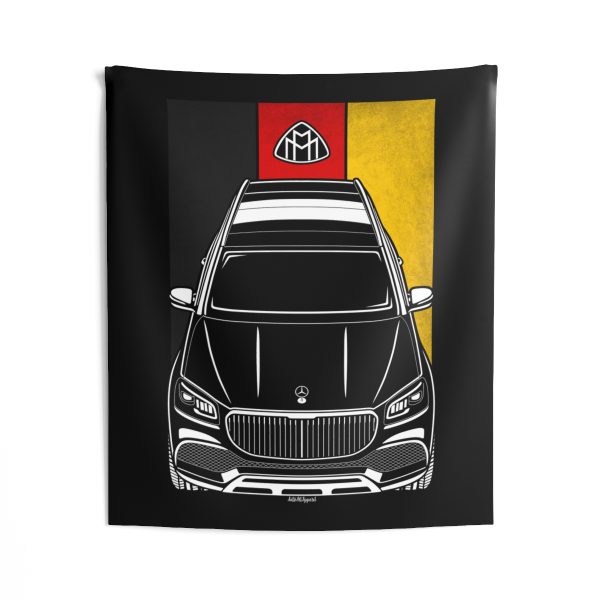 Mercedes GLS 600 Maybach 2020-2023 Tapestry - Germany Flag Wall Art 50 x 60 inch by Auto Art Apparel
