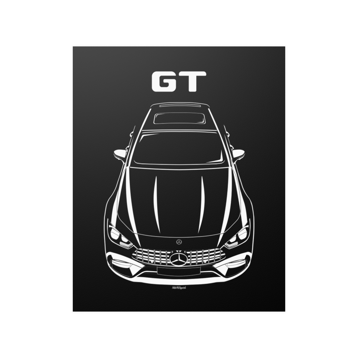 Mercedes GT AMG 4 Door Coupe Poster 16 x 20 inch by Auto Art Apparel