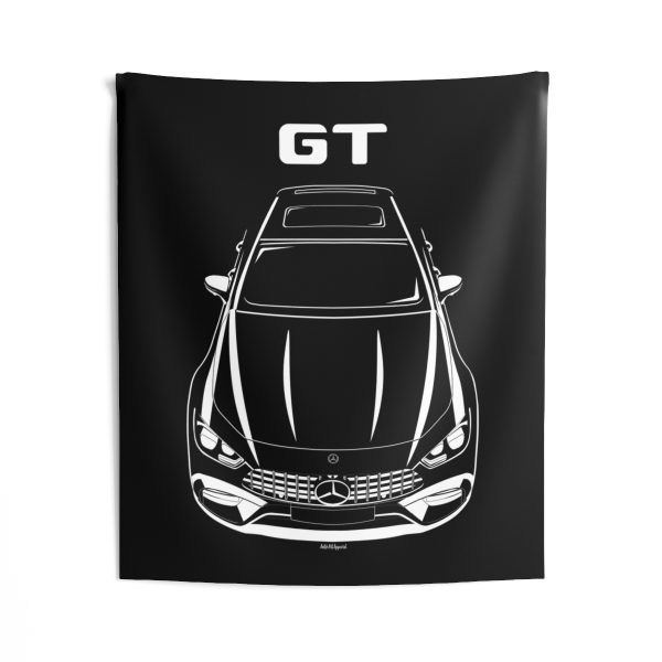 Mercedes GT AMG 4 Door Coupe Tapestry 50 x 60 inch by Auto Art Apparel