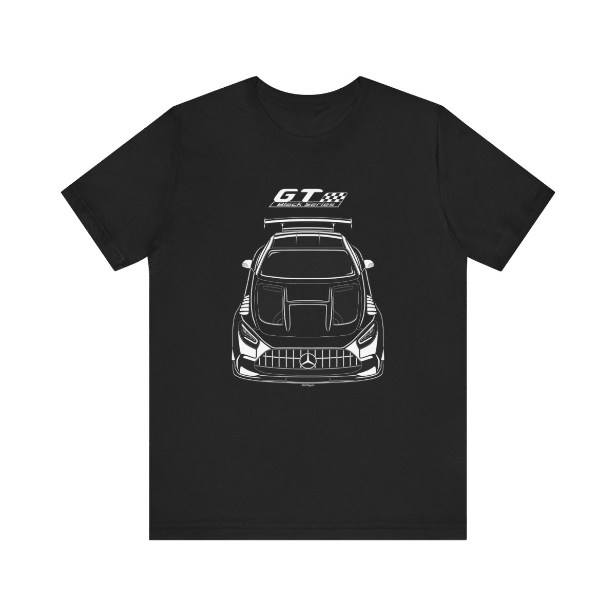 Mercedes GT Black Series AMG 2021-2023 T-shirt Black by Auto Art Apparel