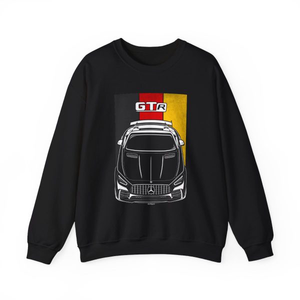 Mercedes GT R AMG Roadster 2020-2023 Sweatshirt - Germany Flag Crewneck Black by Auto Art Apparel