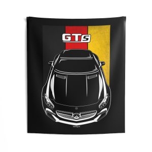 Mercedes GT S AMG Tapestry - Germany Flag Wall Art 50 x 60 inch by Auto Art Apparel