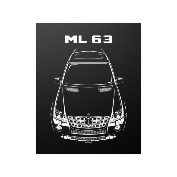 Mercedes ML63 AMG 2009-2011 Poster 16 x 20 inch by Auto Art Apparel