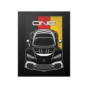 Mercedes ONE AMG Poster - Germany Flag Print 16 x 20 inch by Auto Art Apparel