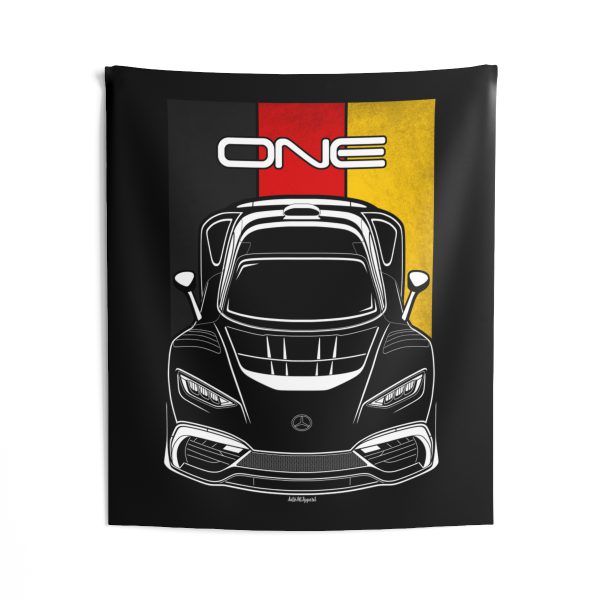Mercedes ONE AMG Tapestry - Germany Flag Wall Art 50 x 60 inch by Auto Art Apparel