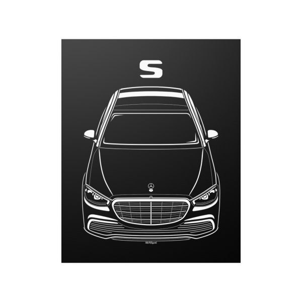 Mercedes S Class 2021-2024 Poster 16 x 20 inch by Auto Art Apparel