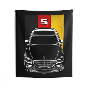 Mercedes S Class 2021-2024 Tapestry - Germany Flag Wall Art 50 x 60 inch by Auto Art Apparel