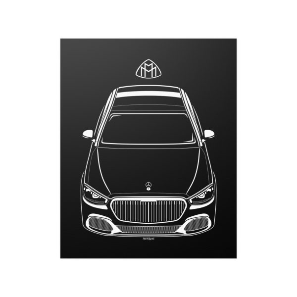 Mercedes S Class Maybach 2021-2024 Poster 16 x 20 inch by Auto Art Apparel