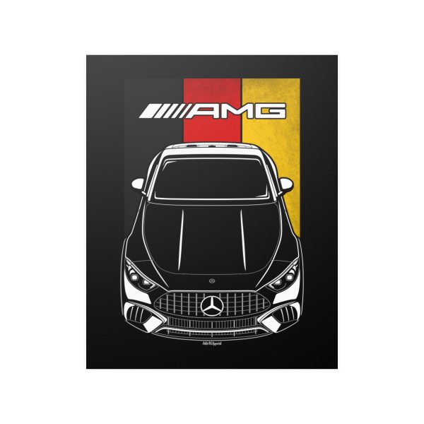 Mercedes SL63 AMG 2022-2024 Poster - Germany Flag Print 16 x 20 inch by Auto Art Apparel