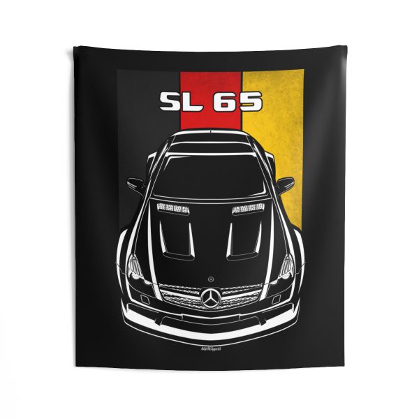 Mercedes SL65 AMG Black Series 2008-2011 Tapestry - Germany Flag Wall Art 50 x 60 inch by Auto Art Apparel