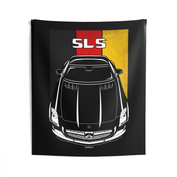 Mercedes SLS AMG Tapestry - Germany Flag Wall Art 50 x 60 inch by Auto Art Apparel
