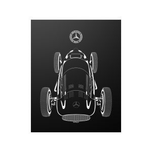 Mercedes W154 Poster 16 x 20 inch by Auto Art Apparel