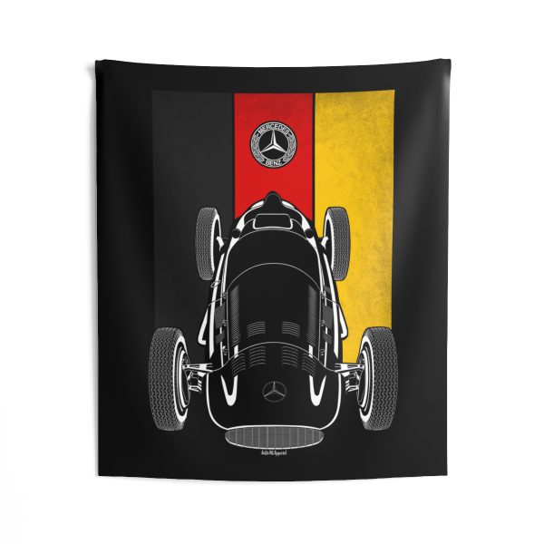Mercedes W154 Tapestry - Germany Flag Wall Art 50 x 60 inch by Auto Art Apparel