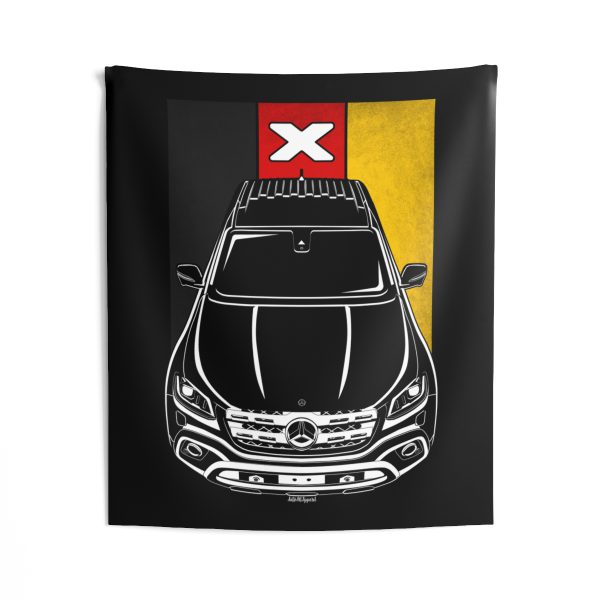 Mercedes X Class Tapestry - Germany Flag Wall Art 50 x 60 inch by Auto Art Apparel