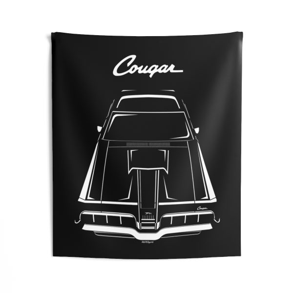 Mercury Cougar 1970 Tapestry 50 x 60 inch by Auto Art Apparel