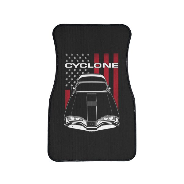Mercury Cyclone Spoiler 1970-1971 Car Mat - US Flag Floor Mats Front Carpet Floor Mats by Auto Art Apparel