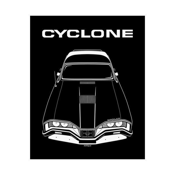 Mercury Cyclone Spoiler 1970-1971 Poster 16 x 20 inch by Auto Art Apparel